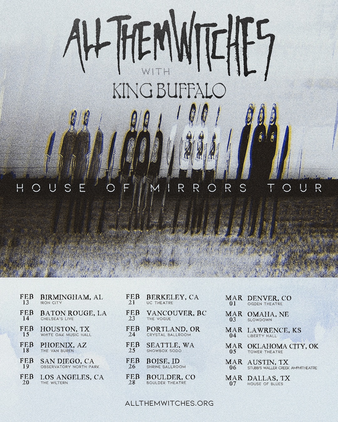 All Them Witches House of Mirrors Tour Poster 2026